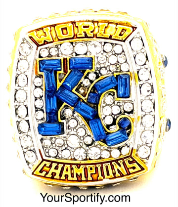 MLB / 2015 Kansas City Royals World Series Championship Ring / Glass