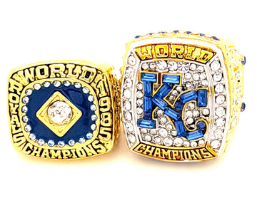 MLB / 1985 AND 2015 Kansas City Royals World Series Championship Rings Set