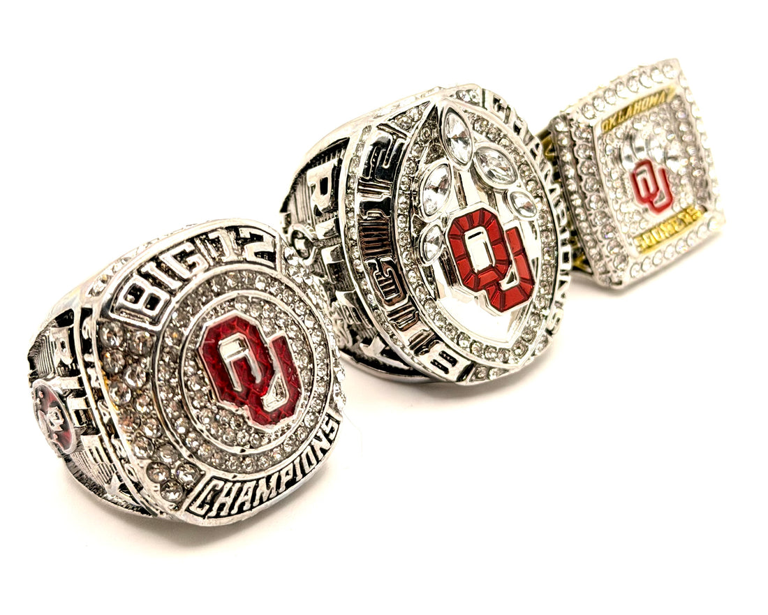 NCAA /2018 2019 2020 Oklahoma Sooners Championship Rings Set