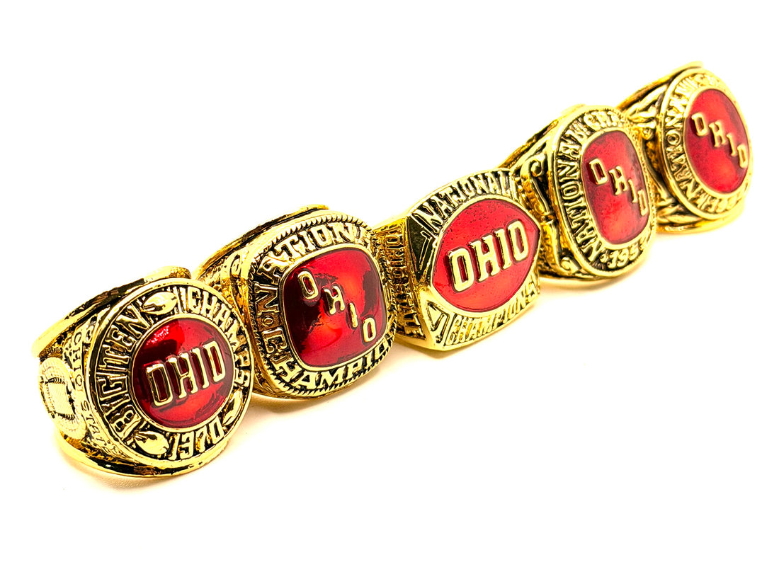 NCAA / 1954 1957 1961 1968 1970 Ohio State Buckeyes championship Rings set