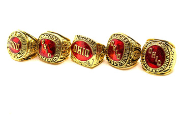 NCAA / 1954 1957 1961 1968 1970 Ohio State Buckeyes championship Rings set