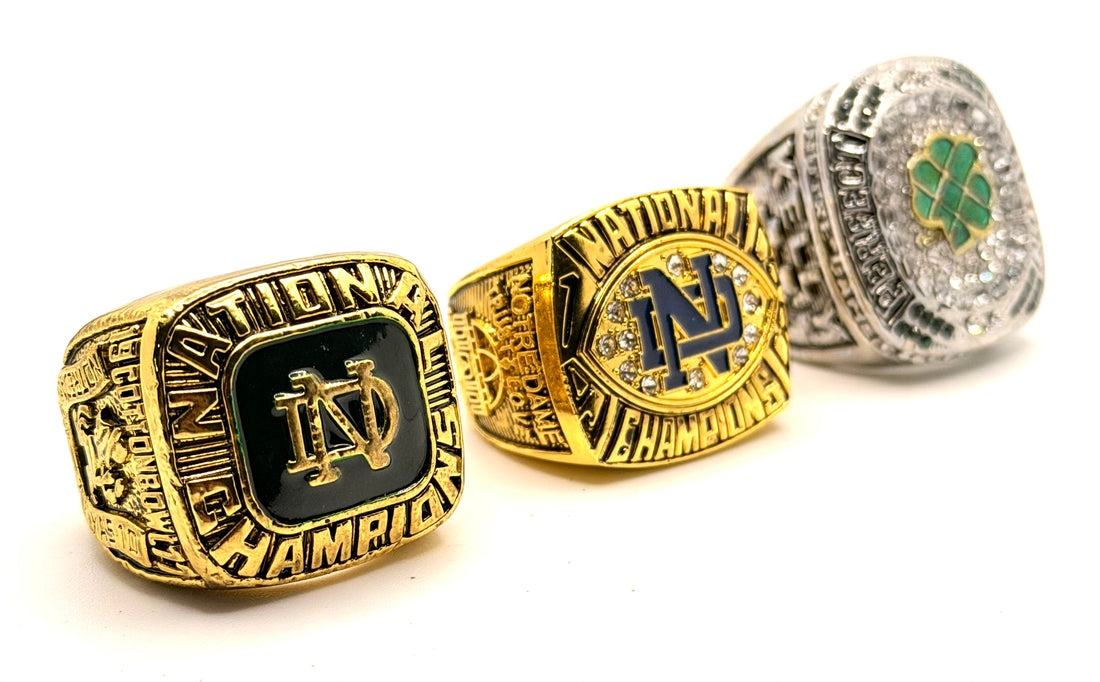 NCAA / 1977 1988 2018 Notre Dame Irish ☘️ Championship Rings Set